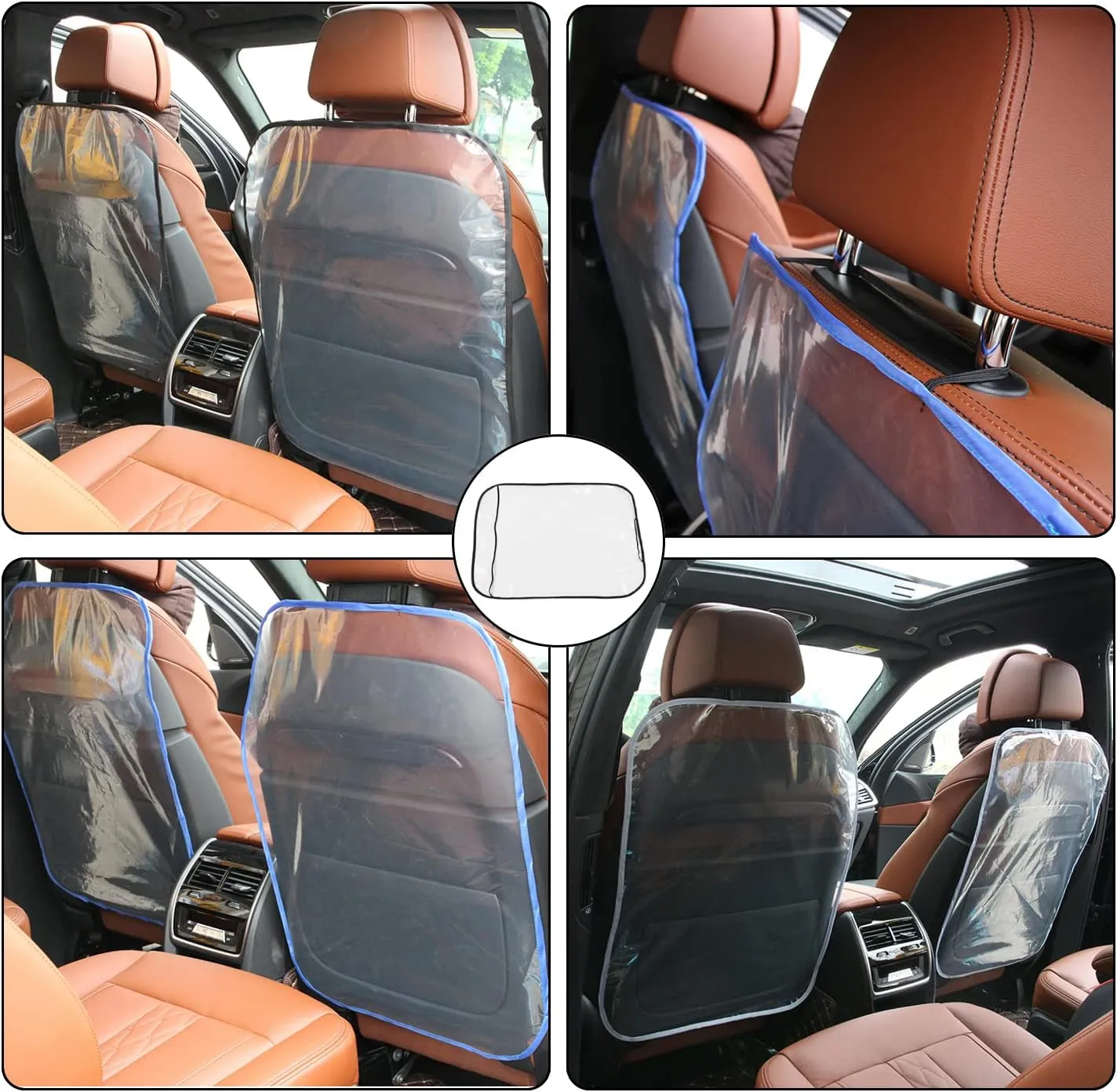2 Set Of Universal Back Seat Protector Cover F49-8-1073