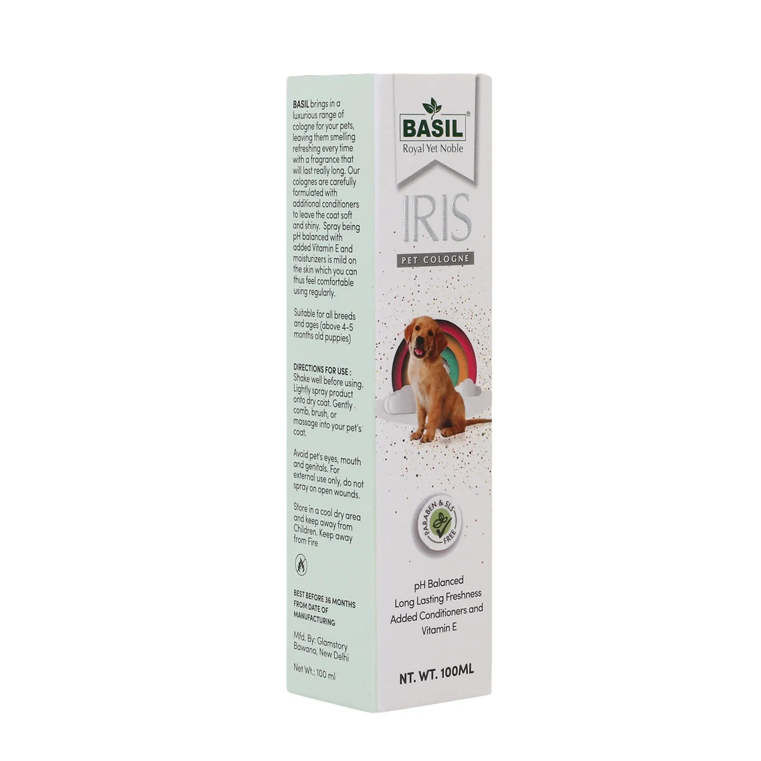 BASIL IRIS Cologne for Dogs, 100ml