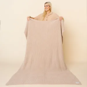 Chenille Blanket - Oatmeal - Adult/Throw
