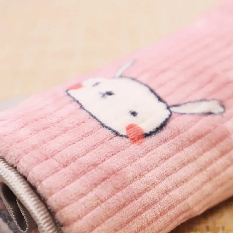 Cozy Flannel Pet Blanket for Dogs and Cats - Winter Warmth with Cartoon Designs