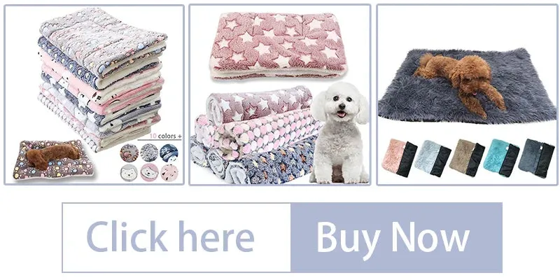 Cozy Flannel Pet Blanket for Dogs and Cats - Winter Warmth with Cartoon Designs
