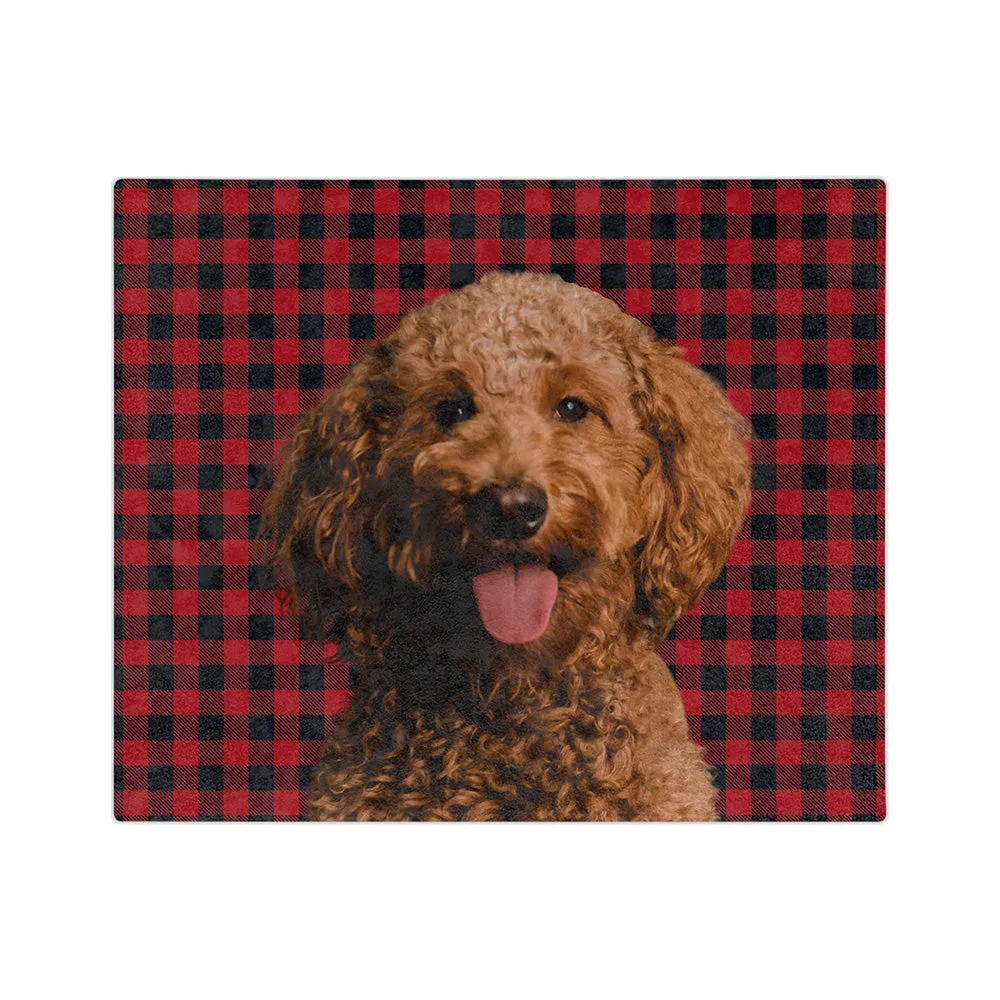 Customized Pet Art Blanket Hand Illustration 2 Pets