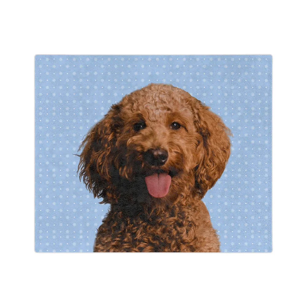 Customized Pet Art Blanket Hand Illustration 2 Pets