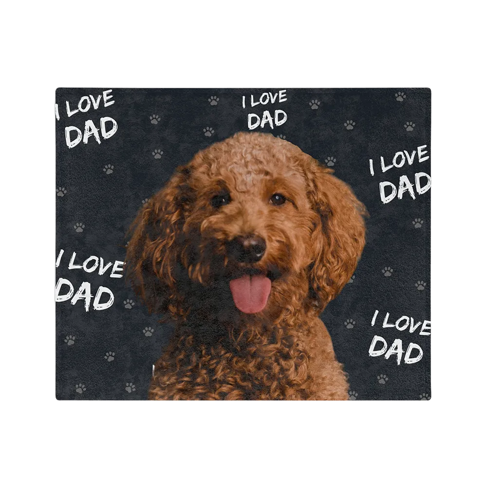 Customized Pet Art Blanket Hand Illustration 2 Pets
