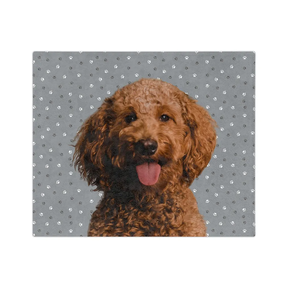 Customized Pet Art Blanket Hand Illustration 2 Pets