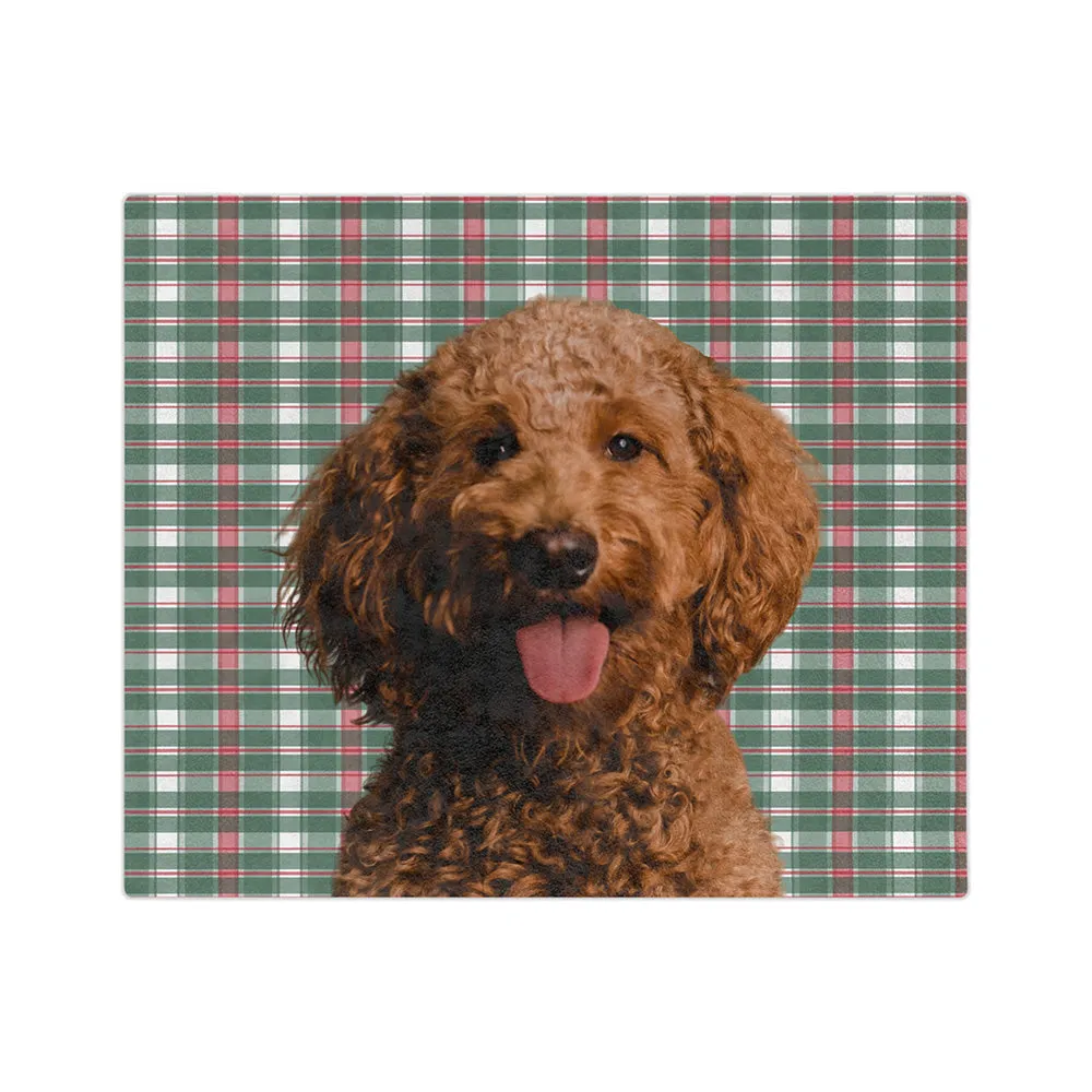 Customized Pet Art Blanket Hand Illustration 2 Pets