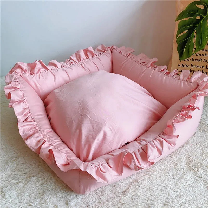Cute Lace Puppy Square Sleeping Mat