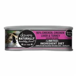 Dave's Naturally Healthy 95% Chicken Chicken Liver Turkey 5.5oz
