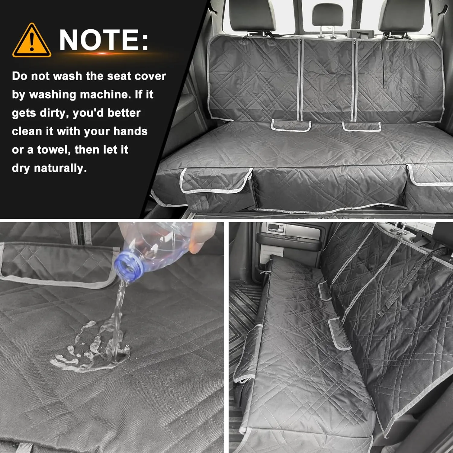 Dog Seat Cover Compatible with Full-Size SUV Ford Expedition, Chevy Tahoe/Suburban, Dodge Durango, GMC Yukon/Yukon XL, Cadillac Escalade/ESV, Jeep Wagoneer, Pet Car Bench Back Seat Cover