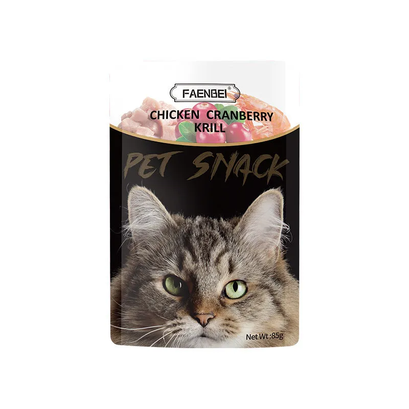 FAENBEI Pet Wet Food Snack for Kitten 3oz pack (pack of 5)