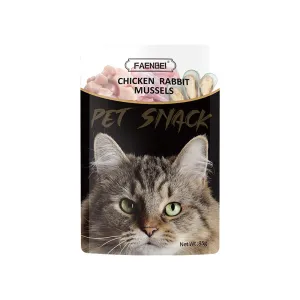FAENBEI Pet Wet Food Snack for Kitten 3oz pack (pack of 5)