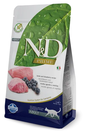Farmina N&D Prime Formula Lamb & Blueberry Adult Cat Food