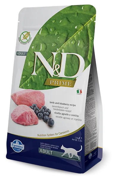 Farmina N&D Prime Formula Lamb & Blueberry Adult Cat Food