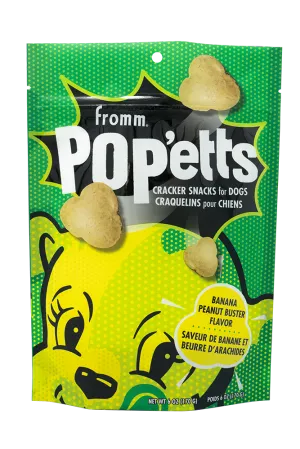 Fromm Pop'etts Banana Peanut Buster Flavor Dog Treats