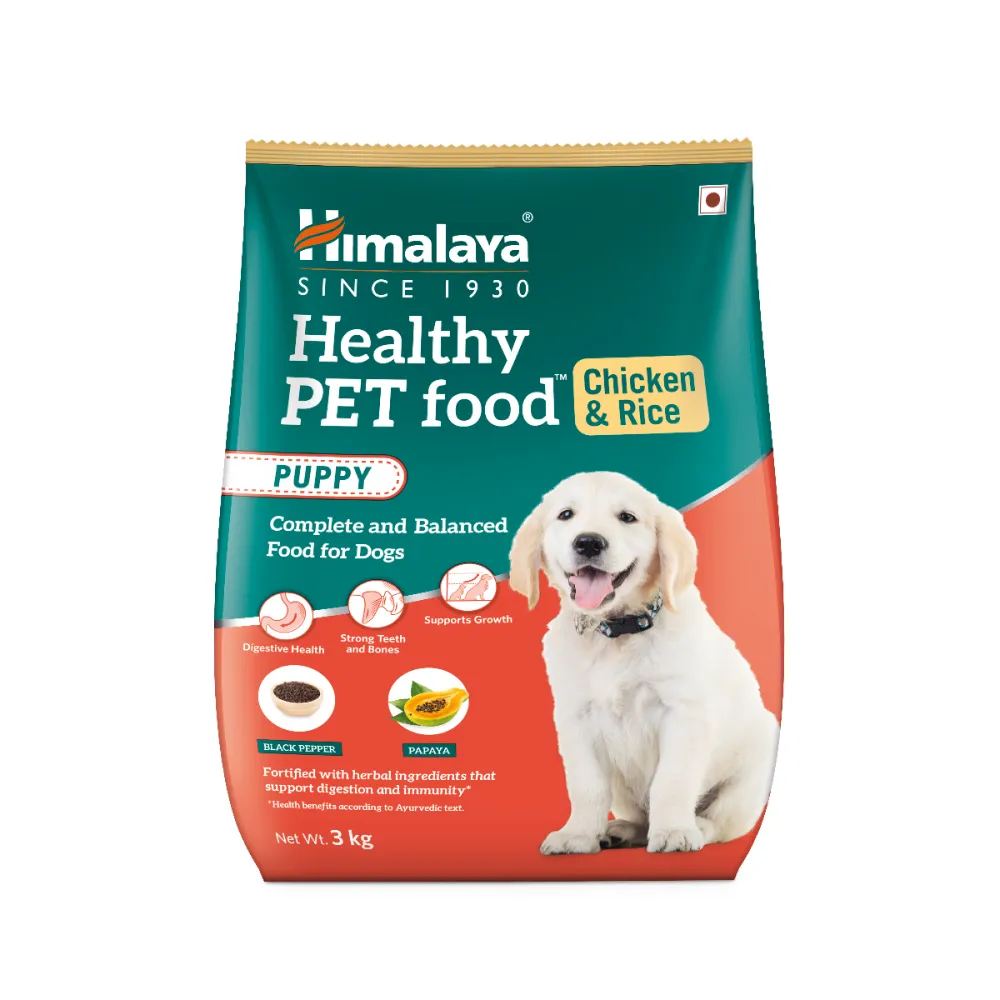 Himalaya Chicken & Rice Healthy Pet Dry Food and Chicken Healthy Treats Puppy Combo