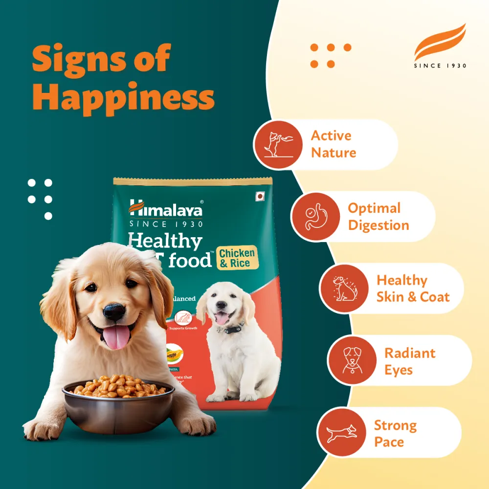 Himalaya Chicken & Rice Healthy Pet Dry Food and Chicken Healthy Treats Puppy Combo