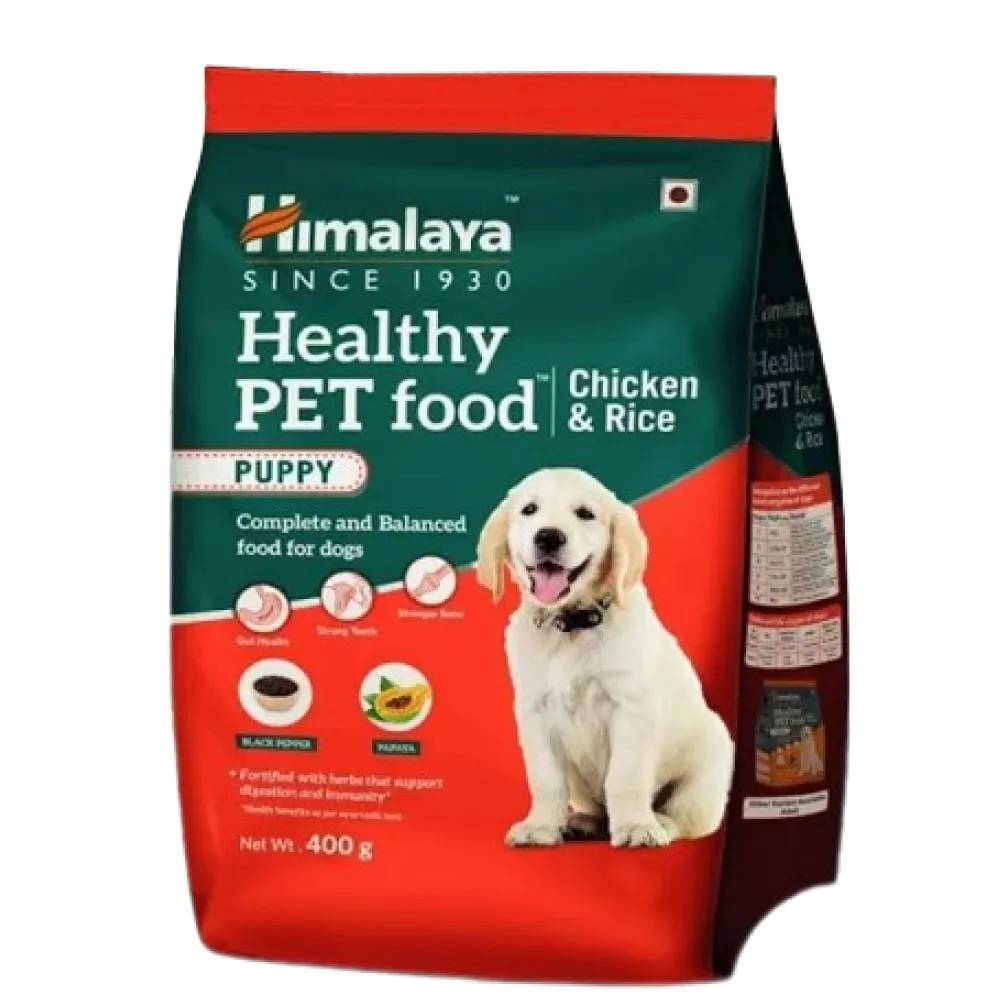 Himalaya Chicken & Rice Healthy Pet Dry Food and Chicken Healthy Treats Puppy Combo