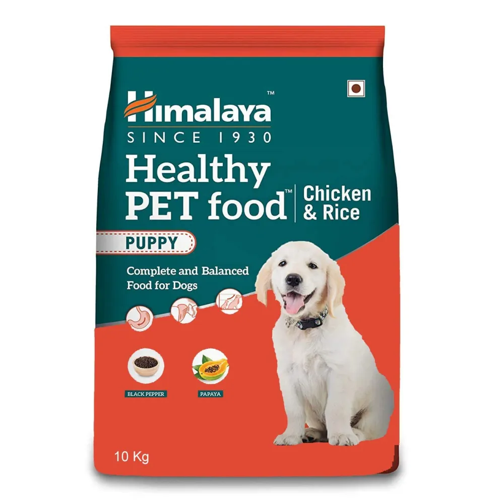 Himalaya Chicken & Rice Healthy Pet Dry Food and Chicken Healthy Treats Puppy Combo