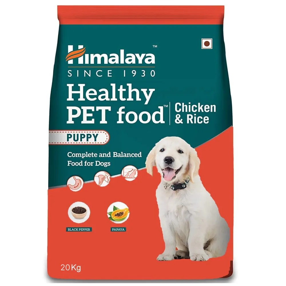 Himalaya Chicken & Rice Healthy Pet Dry Food and Chicken Healthy Treats Puppy Combo