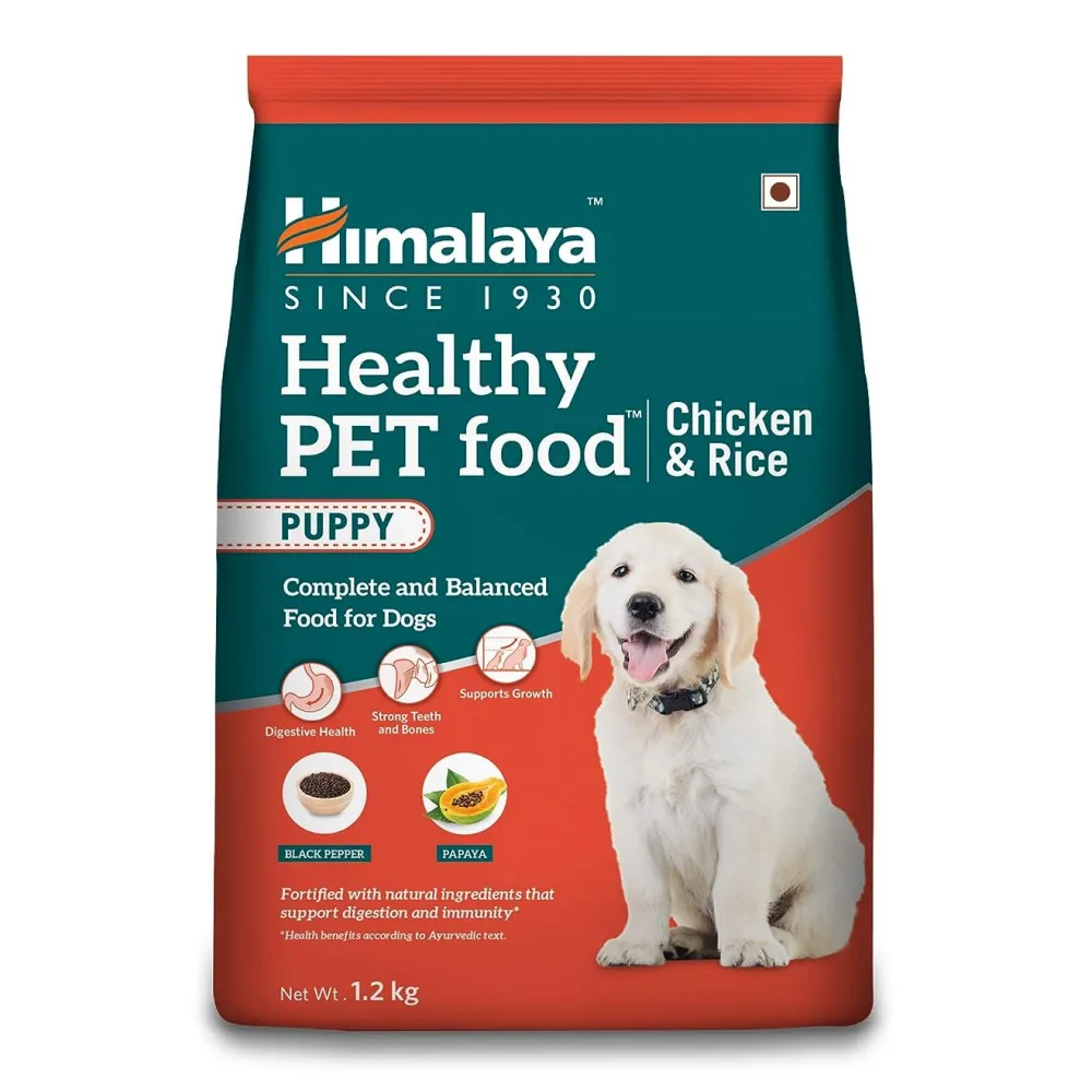 Himalaya Chicken & Rice Healthy Pet Dry Food and Chicken Healthy Treats Puppy Combo