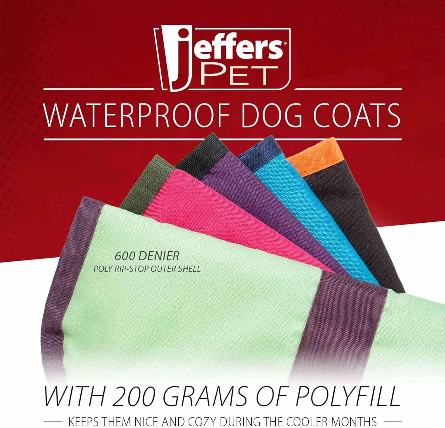 Jeffers Breathe Comfort Ripstop Dog Blanket, Purple/Black, 14" Small - Waterproof, Windproof, Breathable, Durable - Ideal for Outdoor, Indoor, Travel, Machine Washable Insulation