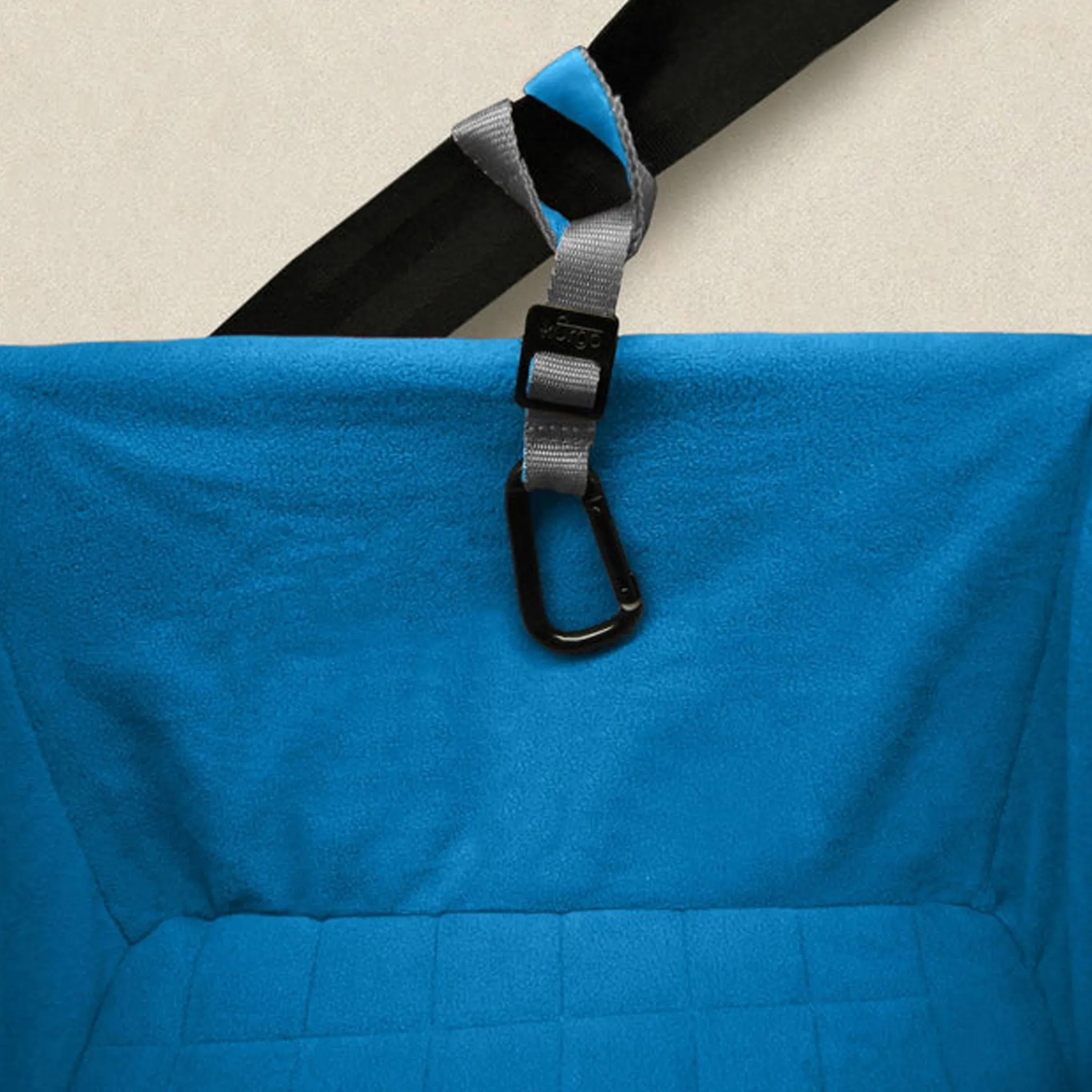Kurgo Heather Booster Seat - Grey & Blue