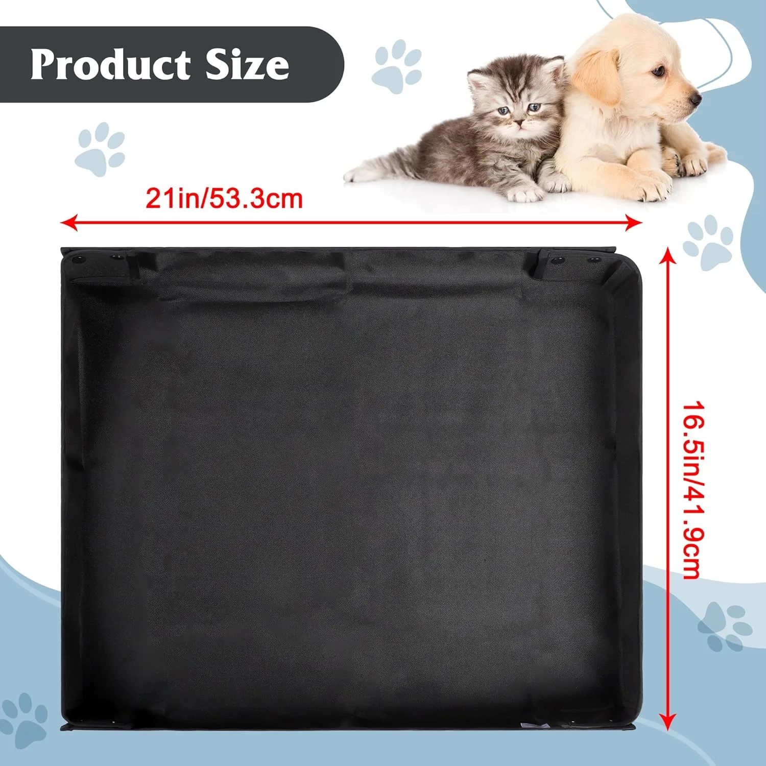Leekalos Portable Dog Pee Pads Holder for Travel, Puppy Pad Holder Foldable Liner Base, Dogs Litter Box Waterproof, Indoor Dog Potty,Easy Clean Medium(26"x23"x2")