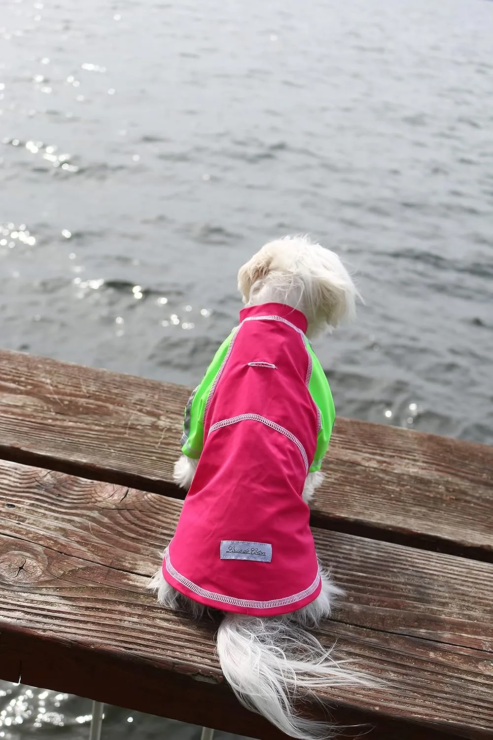 Louie de Coton Cooling Sun Shirt with UPF50  Sun Protection | Dog Clothes for Small Dogs | Dog Cooling Vest, Dog Shirts for Small Dogs with Sun Protection Made in USA Edition