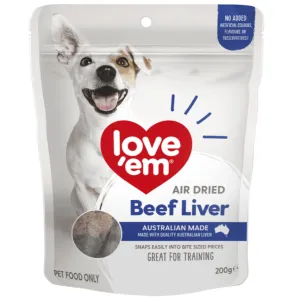 Love Em Air Dried Beef Liver (200g)