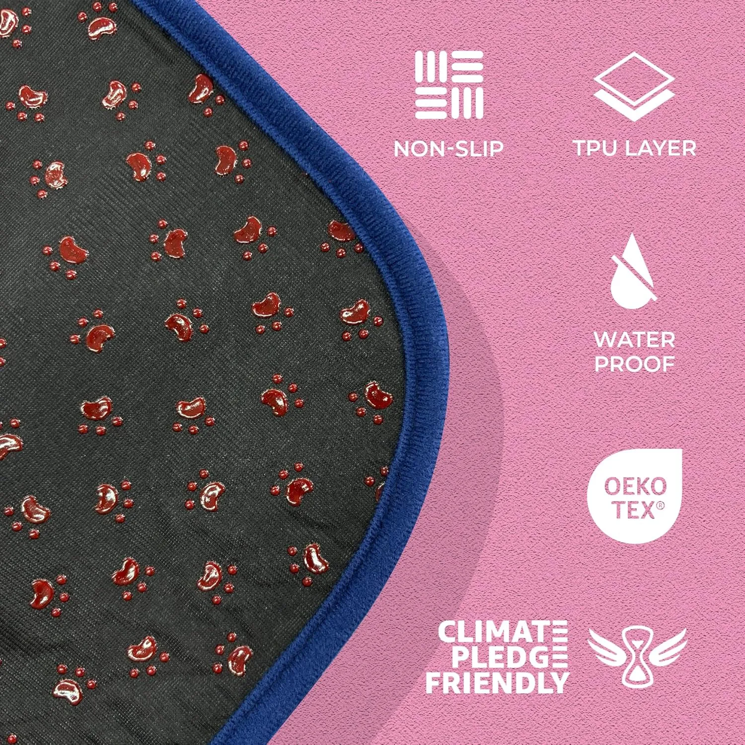 Love Storee Washable Dog Pee Pads  2 Pack, 36"x36" Reusable, Waterproof, Non-Slip, Odor-Control Pet Mats for Puppy Potty Training, Crate, Whelping Box, Rug & Floor Protection