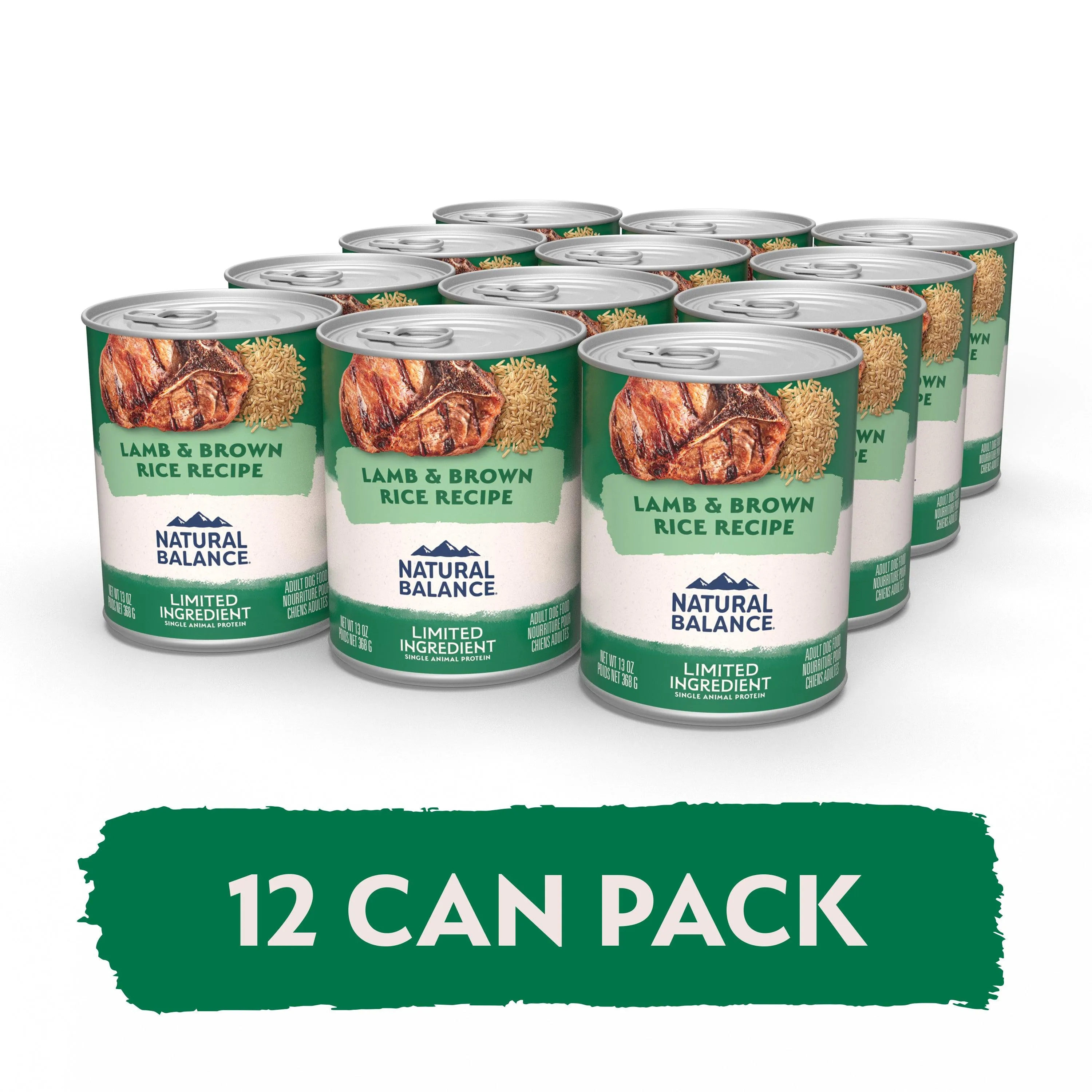 Natural Balance Canned Dog Food Lamb & Brown Rice