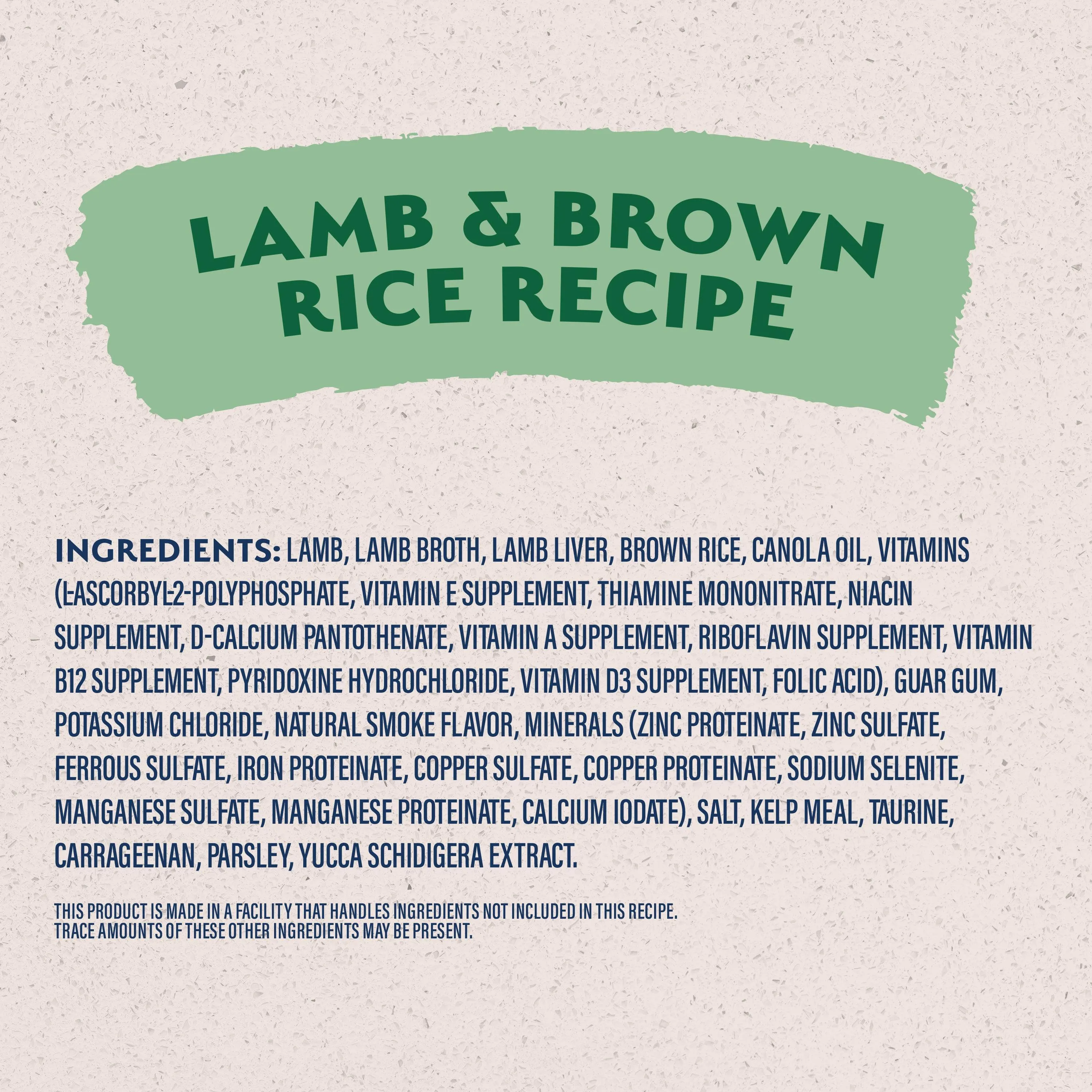 Natural Balance Canned Dog Food Lamb & Brown Rice