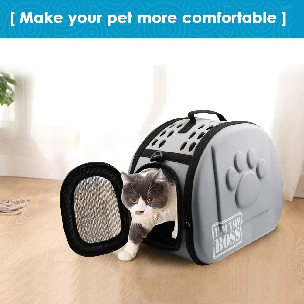 New AriTan Airline Approved Soft-Sided Collapsible Portable EVA Pet Travel Carrier with Mesh Windows, Porous Design, Best for Small or Medium Dogs and Cats under 15 Lb!