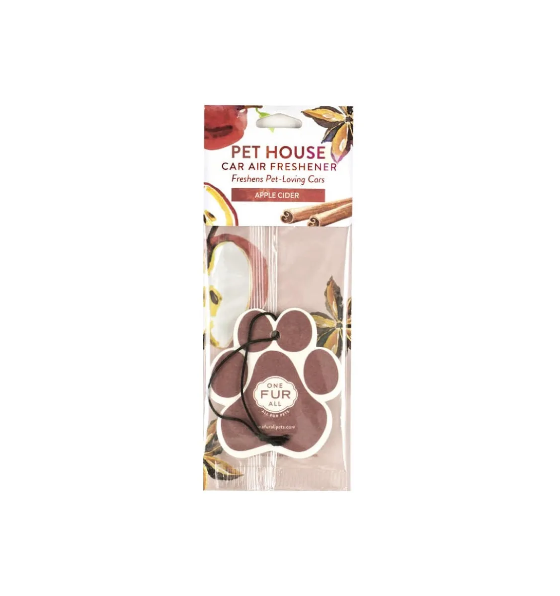 One Fur All Pet House Car Air Freshener Apple Cider