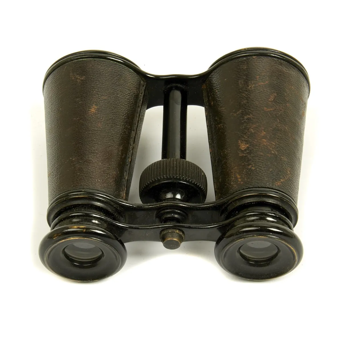 Original British WW1 Officers Sam Browne Belt Set with Whistle and Field Glasses in Case