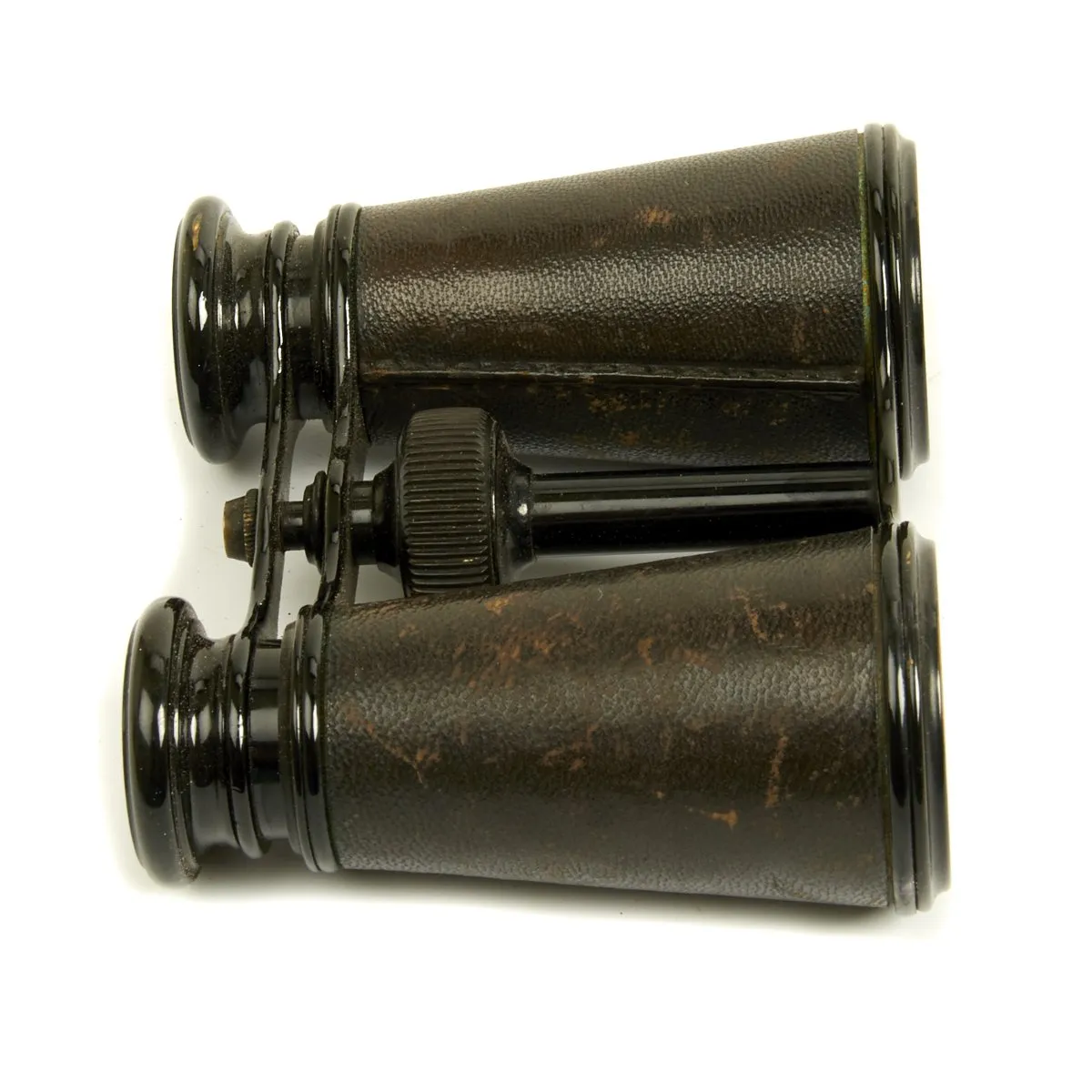 Original British WW1 Officers Sam Browne Belt Set with Whistle and Field Glasses in Case