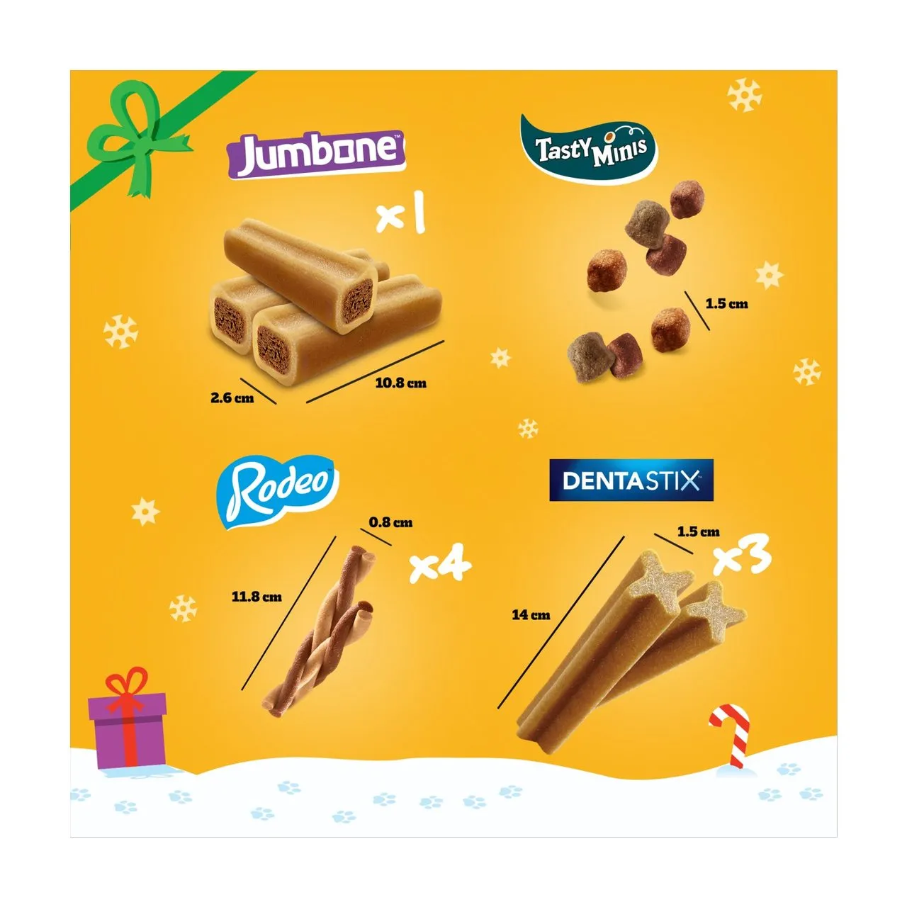 Pedigree Christmas Stocking | Festive Dog Treat Selection Gift Pack