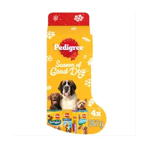 Pedigree Christmas Stocking | Festive Dog Treat Selection Gift Pack