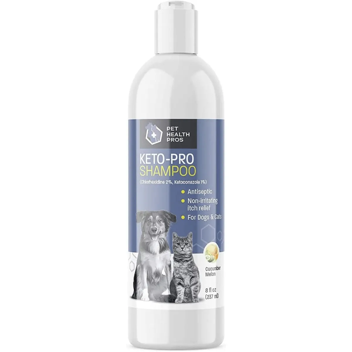 Pet Health Pros Keto-Pro Skin Healing Shampoo for Dogs and Cats; For Hot Spots, Mange, Skin Infection. Size: Available in 8oz, 12oz, 16oz; Scent: Cucumber Melon