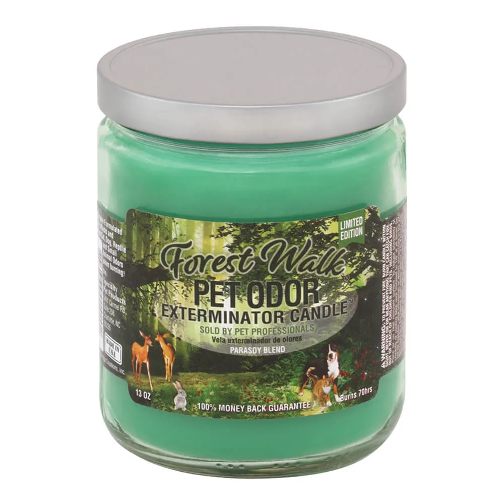 Pet Odor Exterminator Candle, Forest Walk, 13 oz
