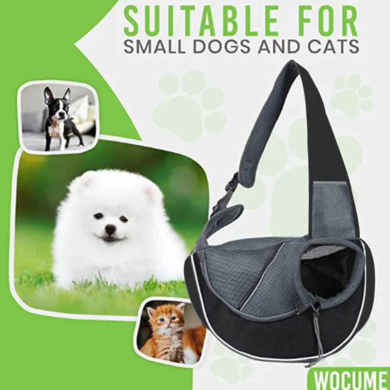 Portable Crossbody Pet Bag for Dogs and Cats – Comfortable and Breathable Outdoor Carrier