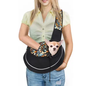 Portable Crossbody Pet Bag for Dogs and Cats – Comfortable and Breathable Outdoor Carrier
