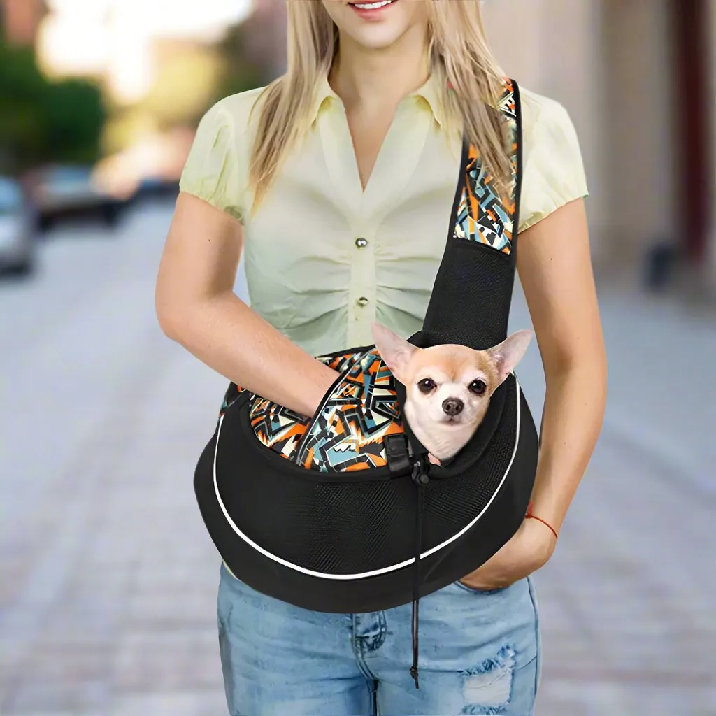 Portable Crossbody Pet Bag for Dogs and Cats – Comfortable and Breathable Outdoor Carrier
