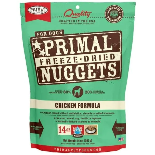 Primal Freeze Dried Chicken Nuggets for Dogs