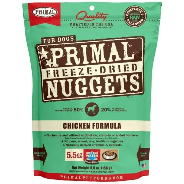 Primal Freeze Dried Chicken Nuggets for Dogs