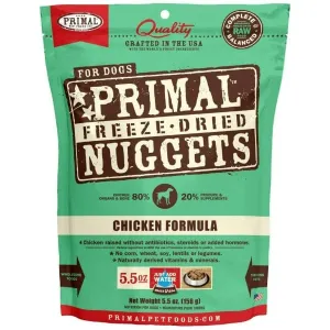 Primal Freeze Dried Chicken Nuggets for Dogs