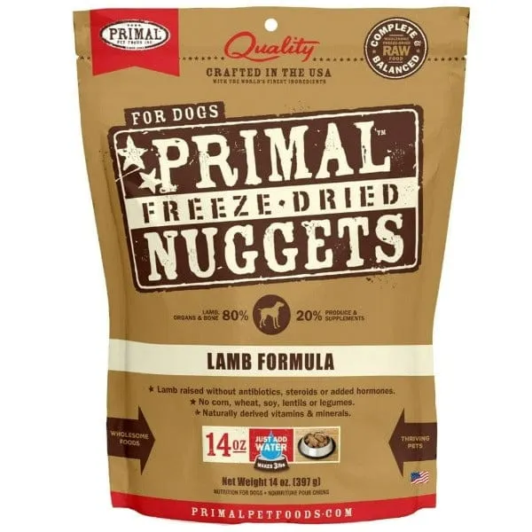 Primal Freeze Dried Lamb Nuggets for Dogs