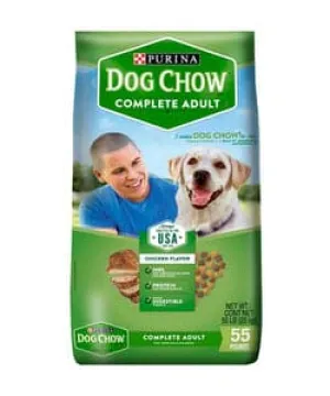 Purina Dog Chow Complete Adult Chicken Flavor 55lbs - 7501072208378
