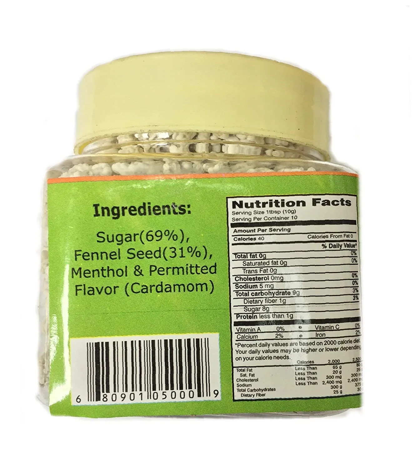 Rani Sweet Menthol Fennel Candy (Madrasi Saunf) 3.5oz (100g) ~ Indian After Meal Digestive Treat | Vegan | Gluten Friendly | NON-GMO | Indian Origin