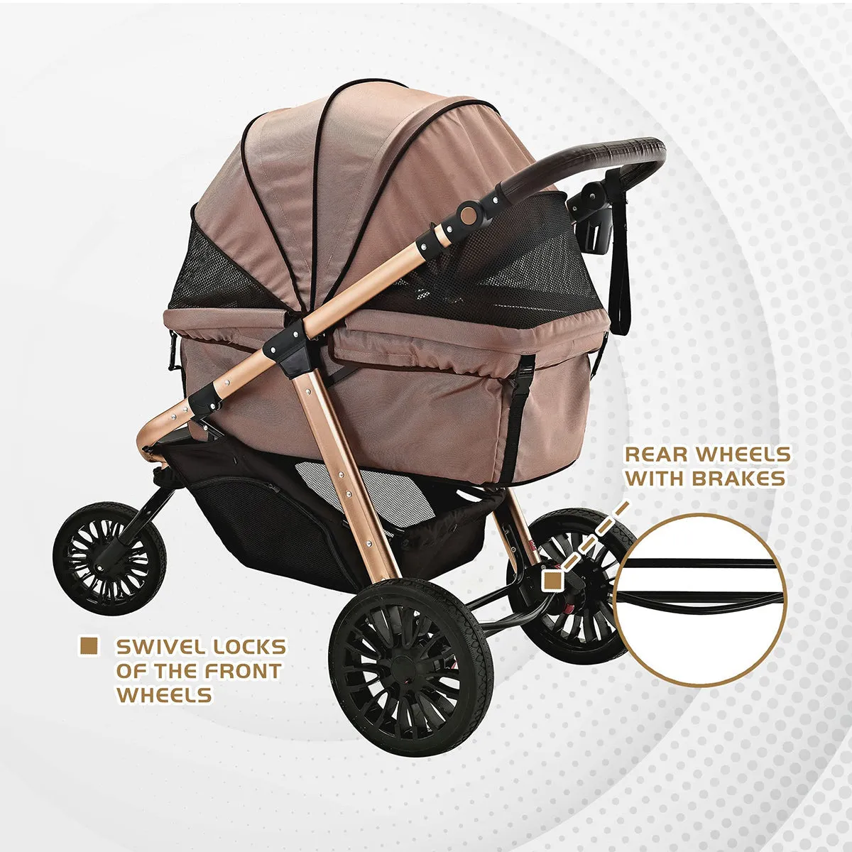Roma Luxury Jogging Sports Stroller Red